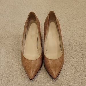 MARC FISHER Brown & Tan Women's Pumps
